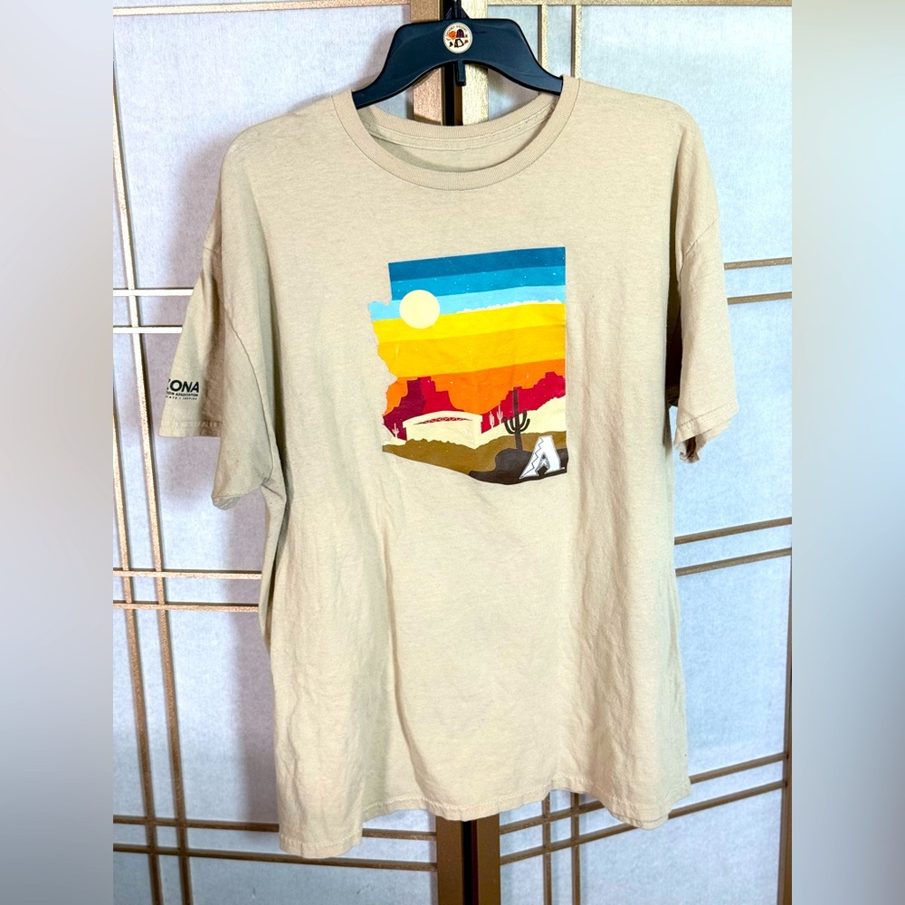 Arizona Diamondbacks Parks & Recreation Association Colorful Desert T-Shirt -OSO